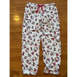 Hello kitty pajama pants - apples and bows medium
